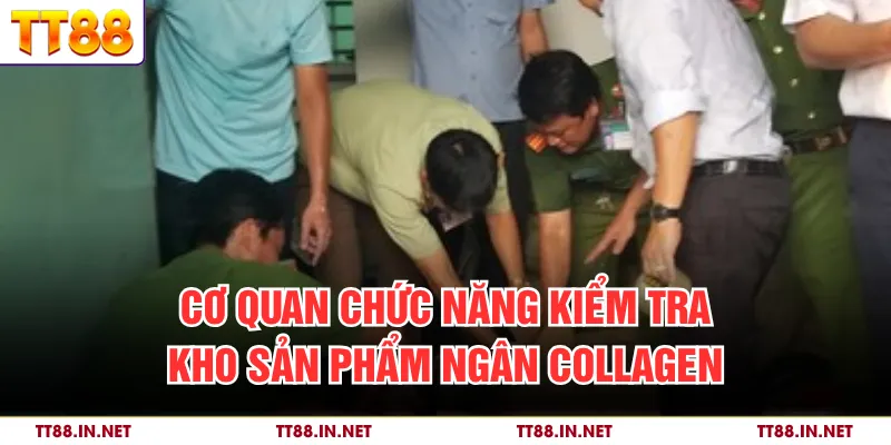 Cơ quan chức năng kiểm tra kho sản phẩm Ngân Collagen